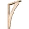 Ekena Millwork Thorton Block Smooth Bracket w/ Offset Brace, Douglas Fir, 3 1/2"W x 20"D x 32"H BKT0402X20X32THR05SDF - alternate 1
